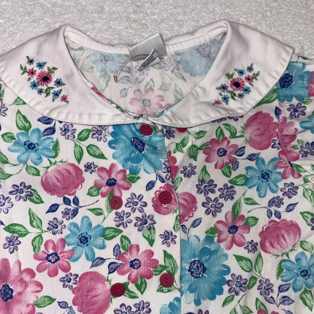 Vintage OshKosh B'gosh Floral Dress with Pink and Blue made in USA size 6